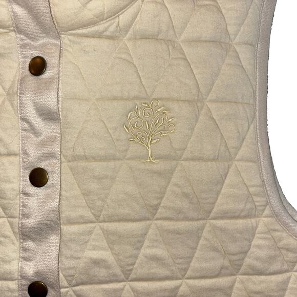 Mod-O-Doc Mododoc Cream Ivory Women’s Small Vest Front Logo - Picture 5 of 9